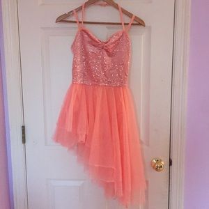 Balera sequined asymmetrical dance dress/costume